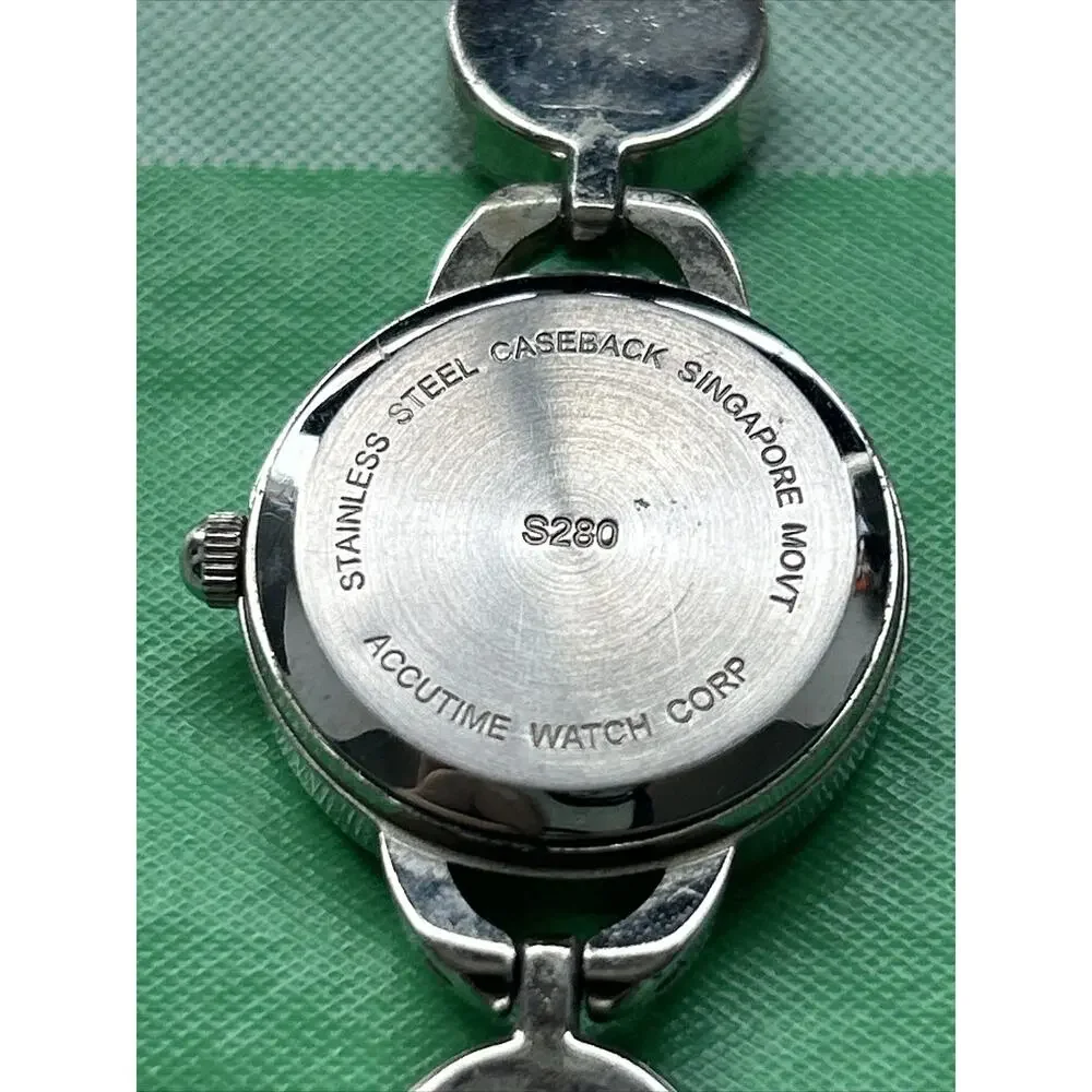 Accutime Emoji Silver Tone Women’s Quartz Watch